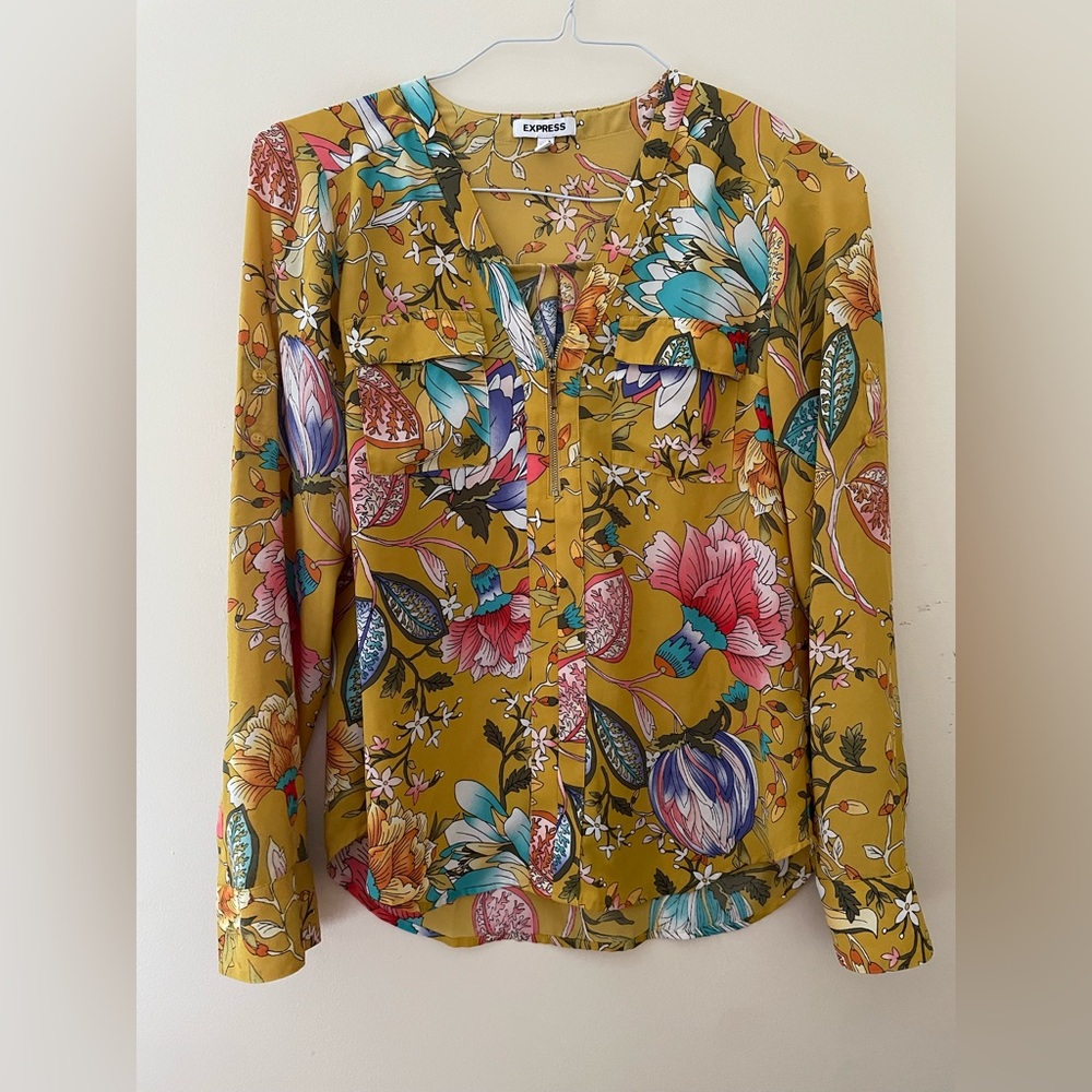 Express Multicolor Floral Blouse